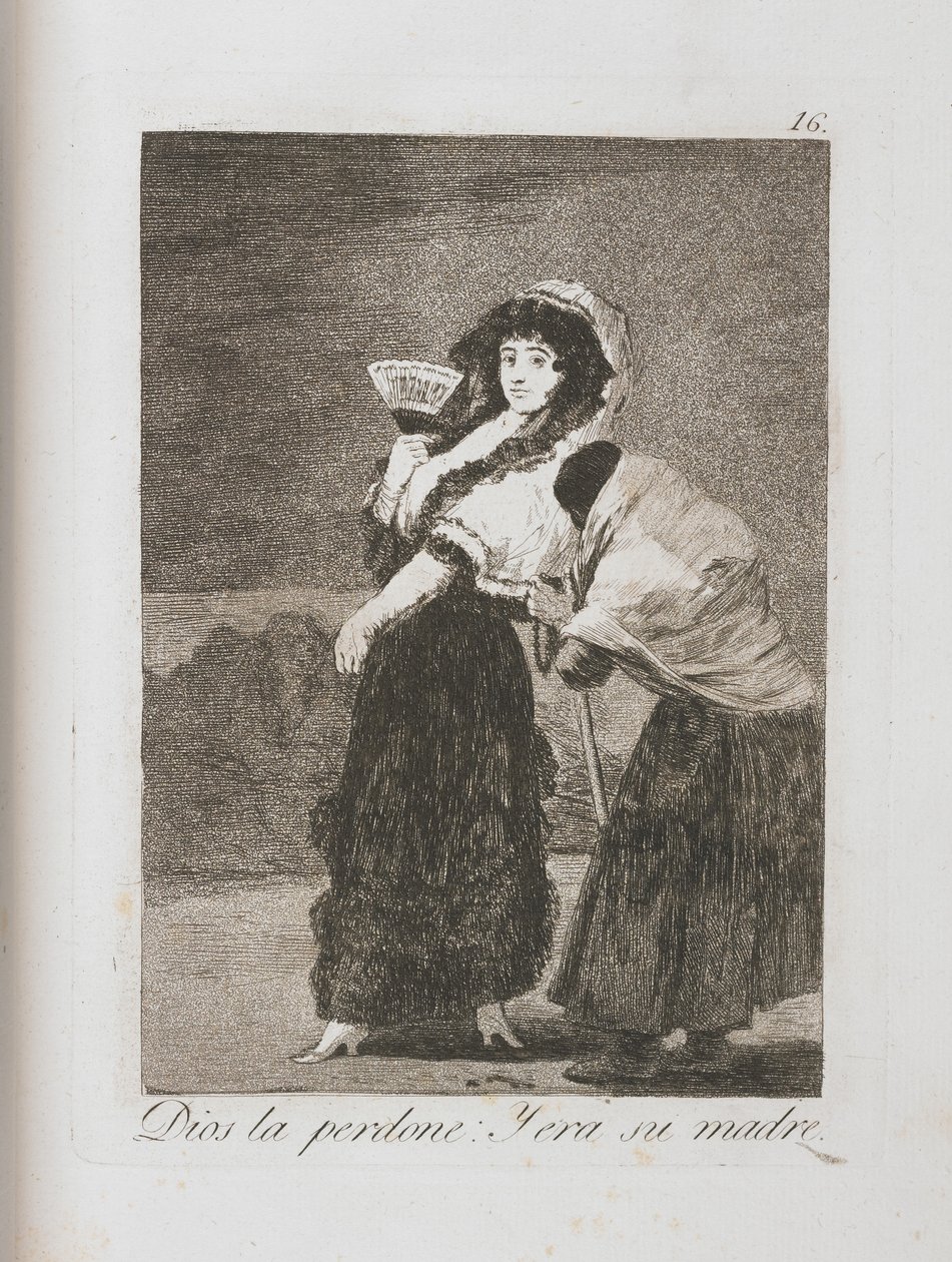 لوحة من لوس كابريتشوس ، 1797-1798 بواسطة فرانسيسكو دي جويا