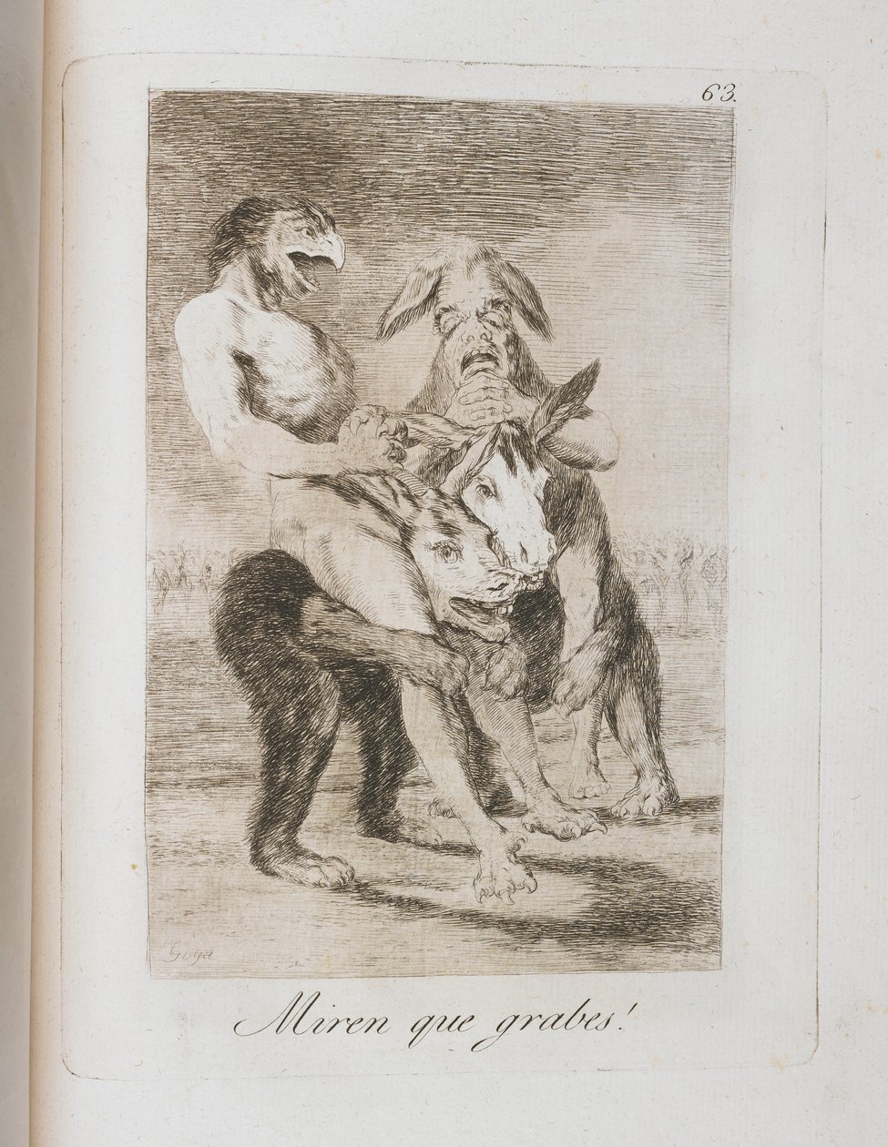 لوحة من لوس كابريتشوس ، 1797-1798 بواسطة فرانسيسكو دي جويا