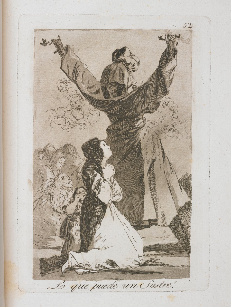 لوحة من لوس كابريتشوس ، 1797-1798 بواسطة فرانسيسكو دي جويا