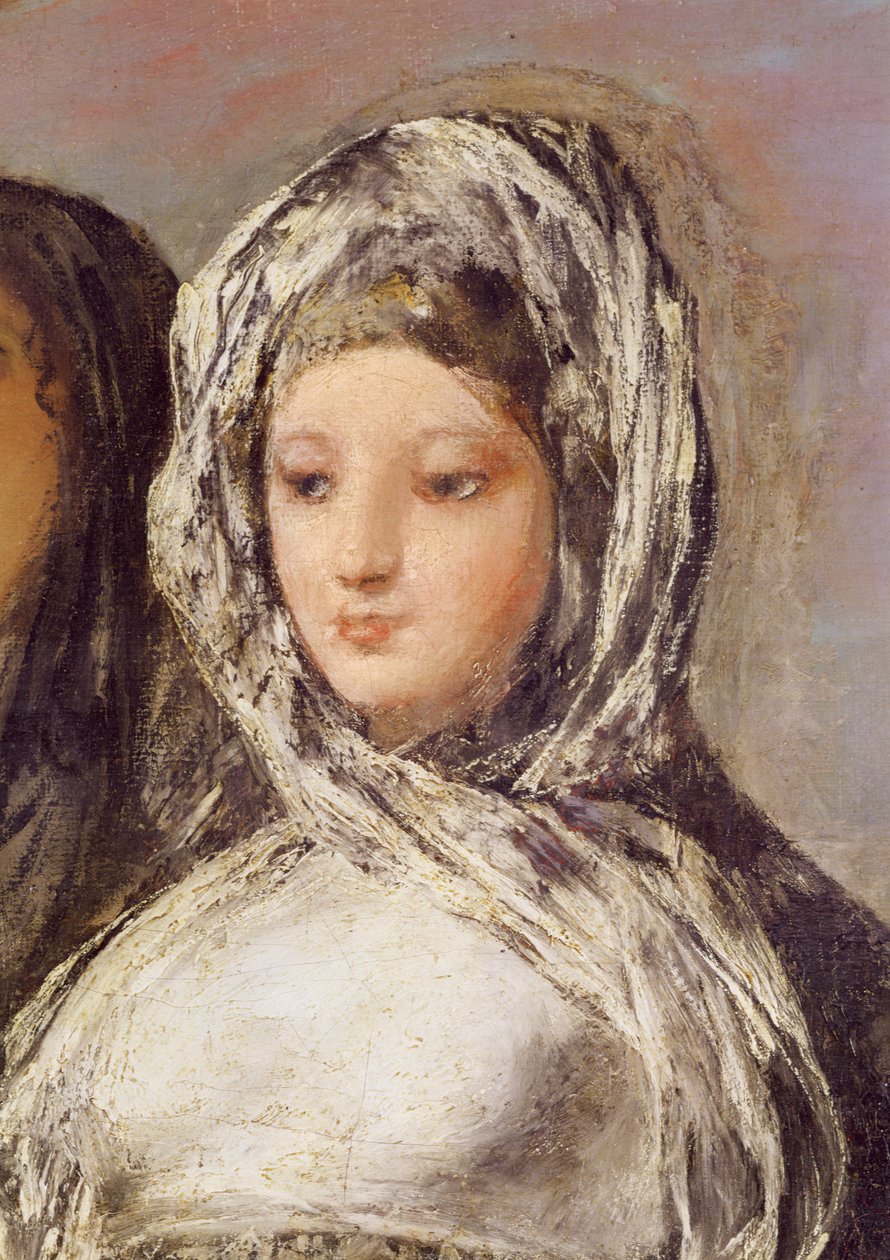 الرسالة أو الفتيات الصغيرات (تفاصيل وجه) ، 1812-1819 بواسطة فرانسيسكو دي جويا
