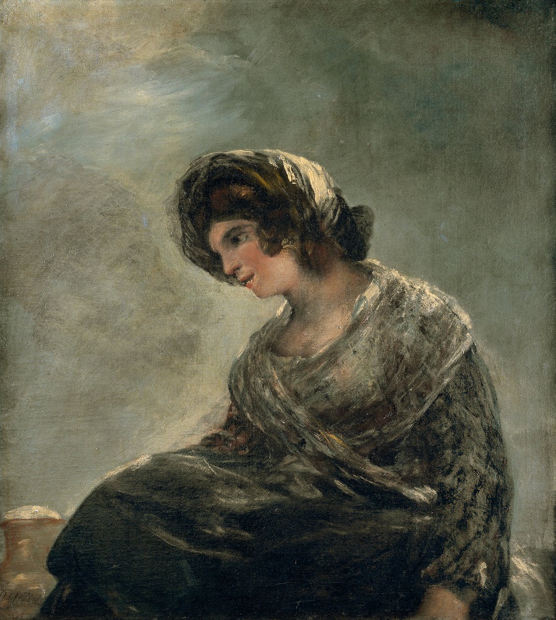 صانعة الحليب في بوردو ، c.1827 بواسطة فرانسيسكو دي جويا