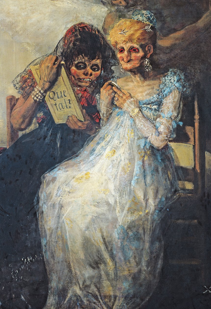 زمن المرأة القديمة ، 1820 زيت على قماش التفاصيل 16775 بواسطة فرانسيسكو دي جويا
