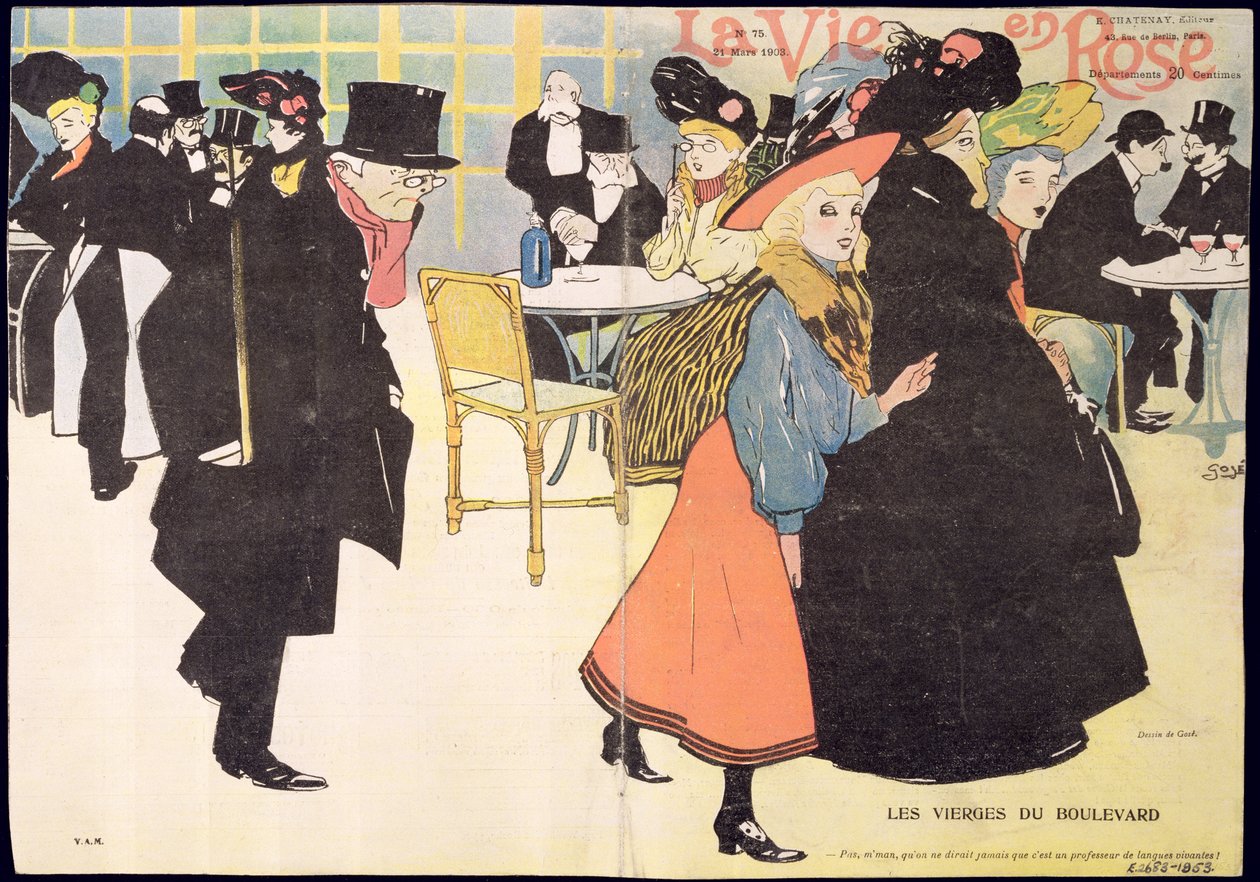 صورة الغلاف لـ "La Vie en Rose" ، 1903 بواسطة فرانسيسك كزافييه جوزيه