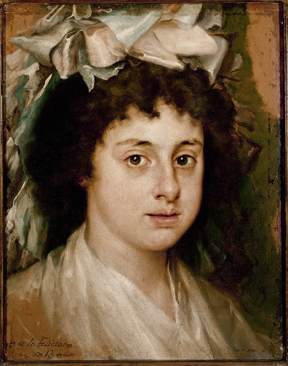صورة لفيليسيانا ، في سن 13 (زيت على قماش ، 1787) بواسطة Francisco Bayeu y Subias