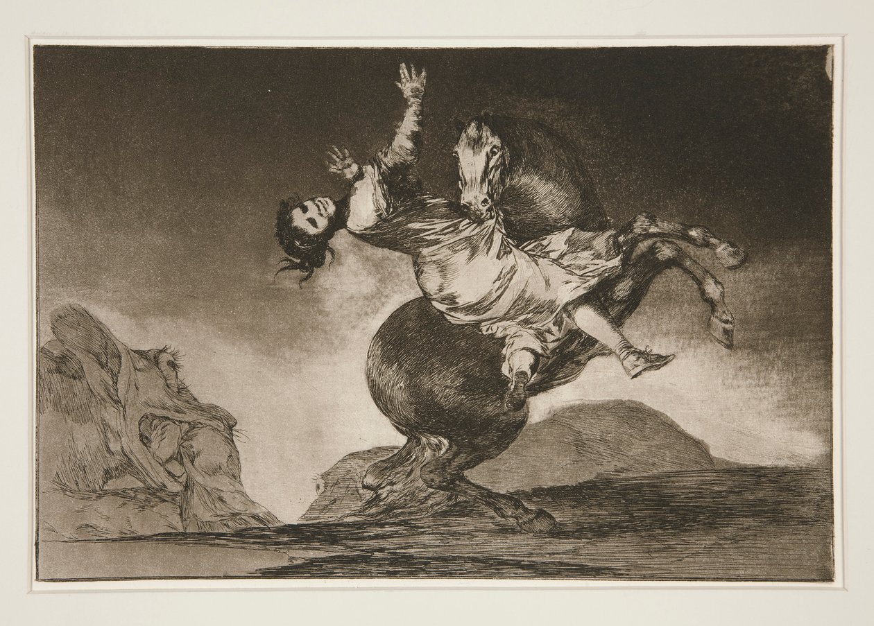 الحصان الجارح (The Horse Abductor) ، رر. 10 من سلسلة الأمثال بواسطة فرانسيسكو دي جويا