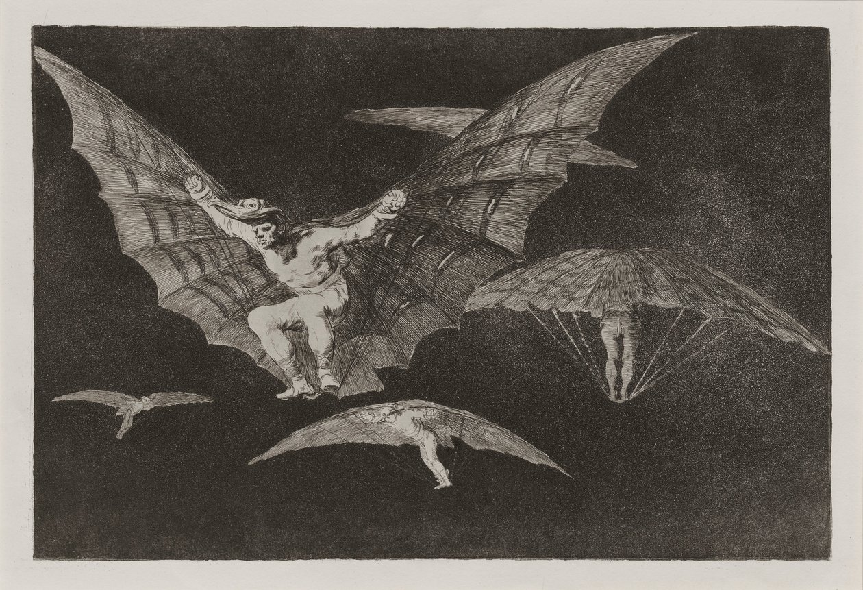 Modo de volar (A Way of Flying) ، والمعروف أيضًا باسم Donde hay ganas hay ma؟ a (أين يوجد بواسطة فرانسيسكو دي جويا