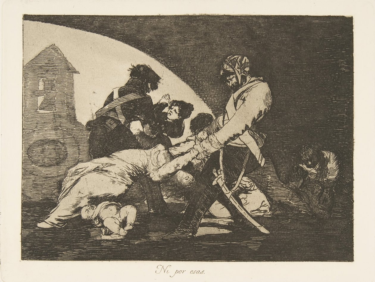 اللوحة 11 من كوارث الحرب Los Desastres de la Guerra: لا تفعل ذلك. ني ... ، 1810. بواسطة فرانسيسكو دي جويا
