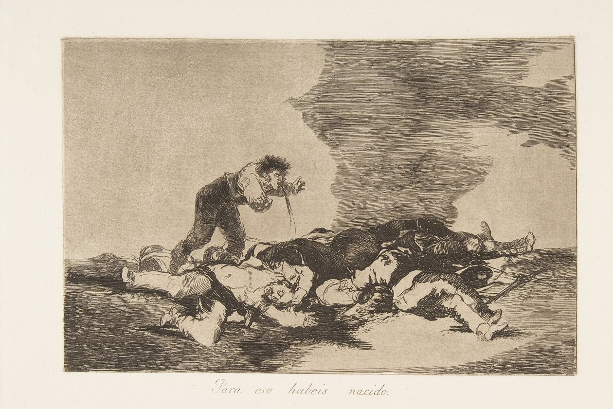 اللوحة 12 من كوارث الحرب Los Desastres de la Guerra: This ...، 1810 نشرت عام 1863. بواسطة فرانسيسكو دي جويا