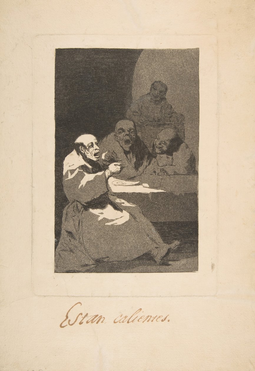 اللوحة 13 من لوس كابريتشوس: إنهم Hot Estan Calientes ، 1797-98. بواسطة فرانسيسكو دي جويا