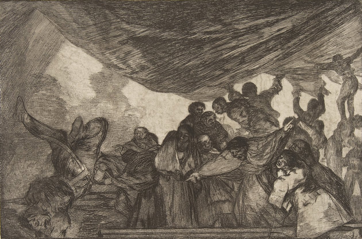 اللوحة 15 من التباينات: كلير فولي ، كاليفورنيا. 1816-23 نشر 1864. بواسطة فرانسيسكو دي جويا