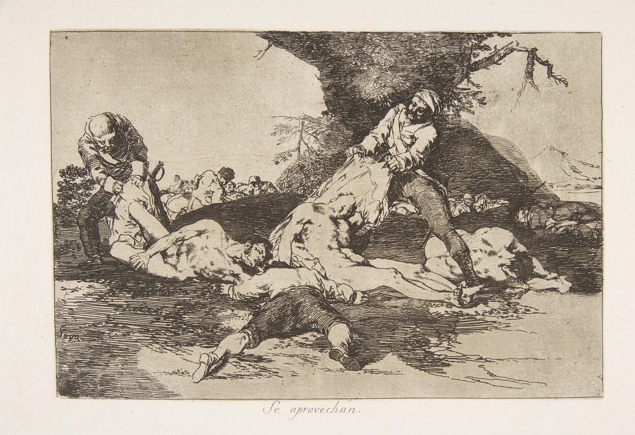 اللوحة 16 من كوارث الحرب Los Desastres de la Guerra: T ...، 1810 نشرت في عام 1863. بواسطة فرانسيسكو دي جويا