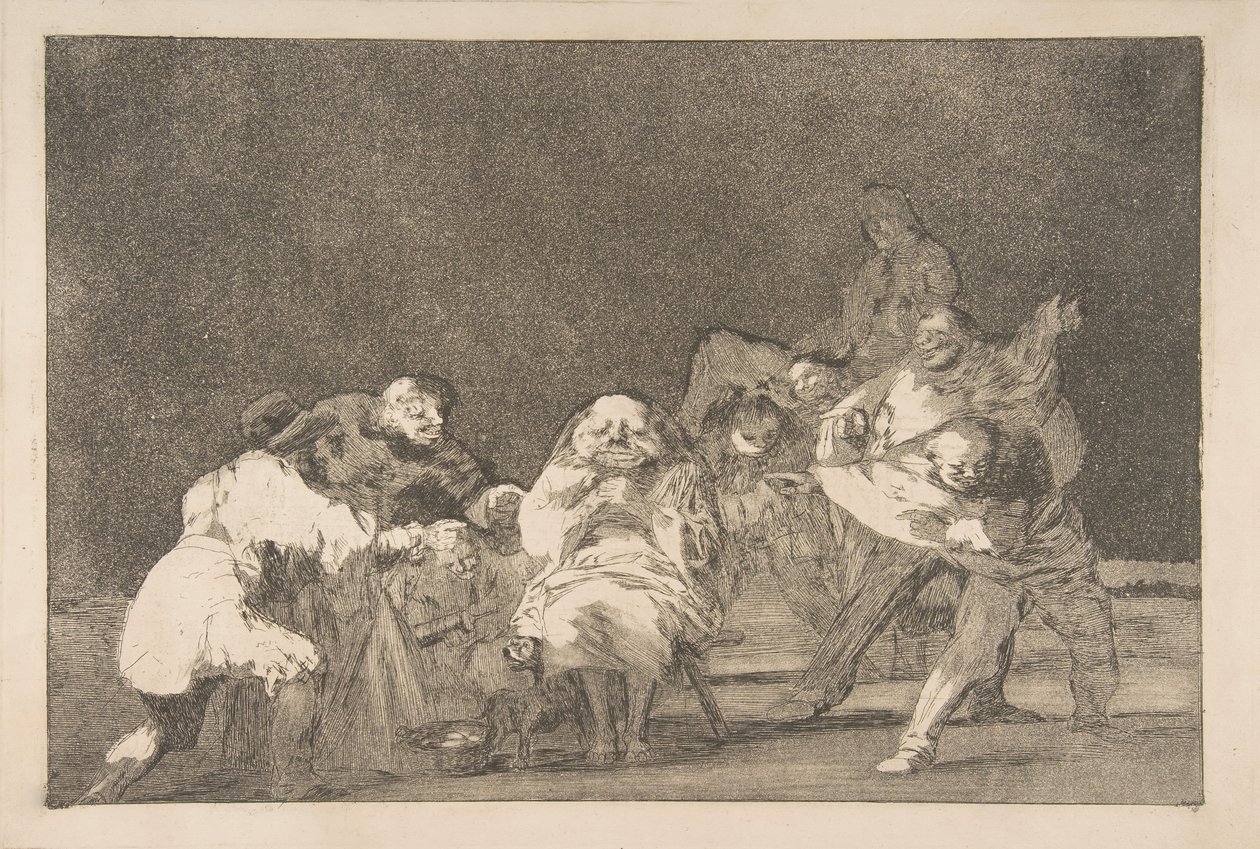اللوحة 17 من "المتباينون": الولاء ، كاليفورنيا. 1816-23 الطباعة الخاصة حوالي 1854. بواسطة فرانسيسكو دي جويا