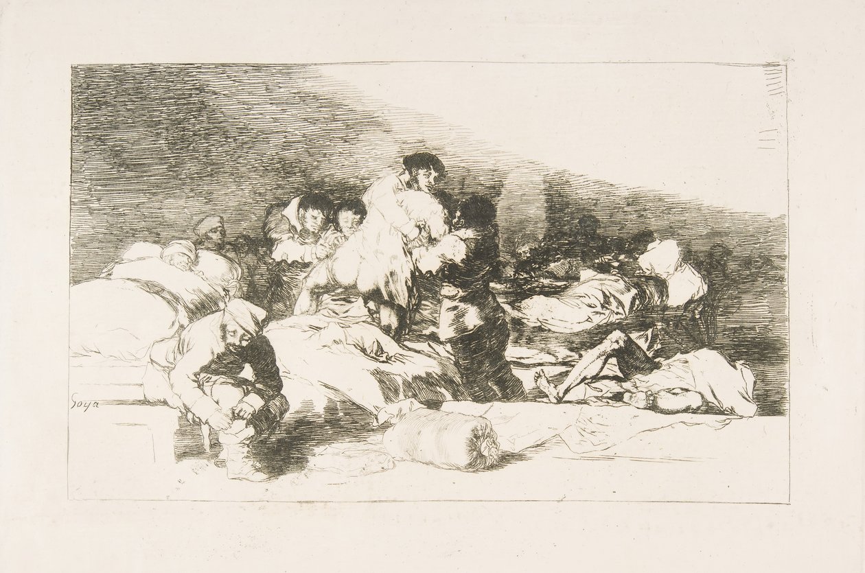 اللوحة 25 من كوارث الحرب كوارث الحرب: هذه أيضًا. أيضا ه ... ، 1810. بواسطة فرانسيسكو دي جويا