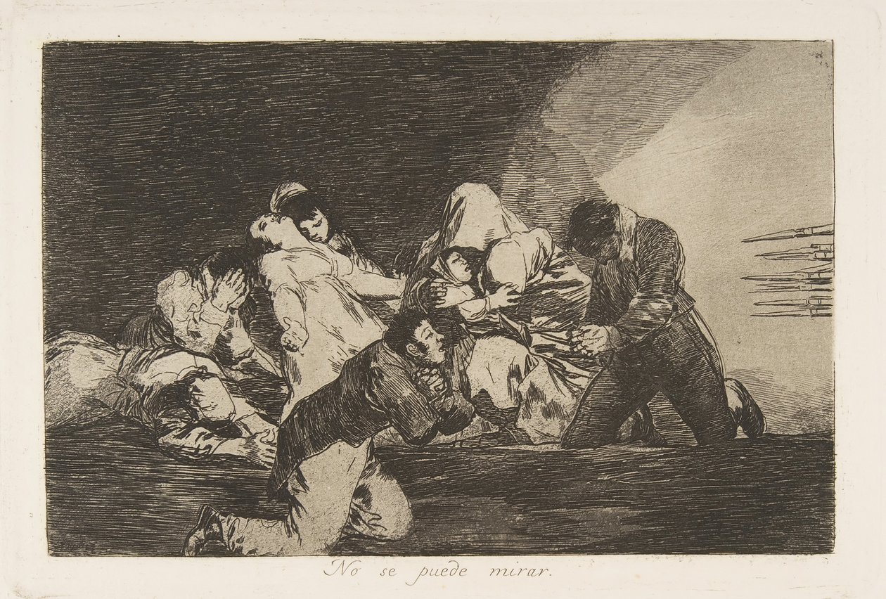 اللوحة 26 من كوارث الحرب Los Desastres de la Guerra: One ...، 1810-20، منشور عام 1863. بواسطة فرانسيسكو دي جويا