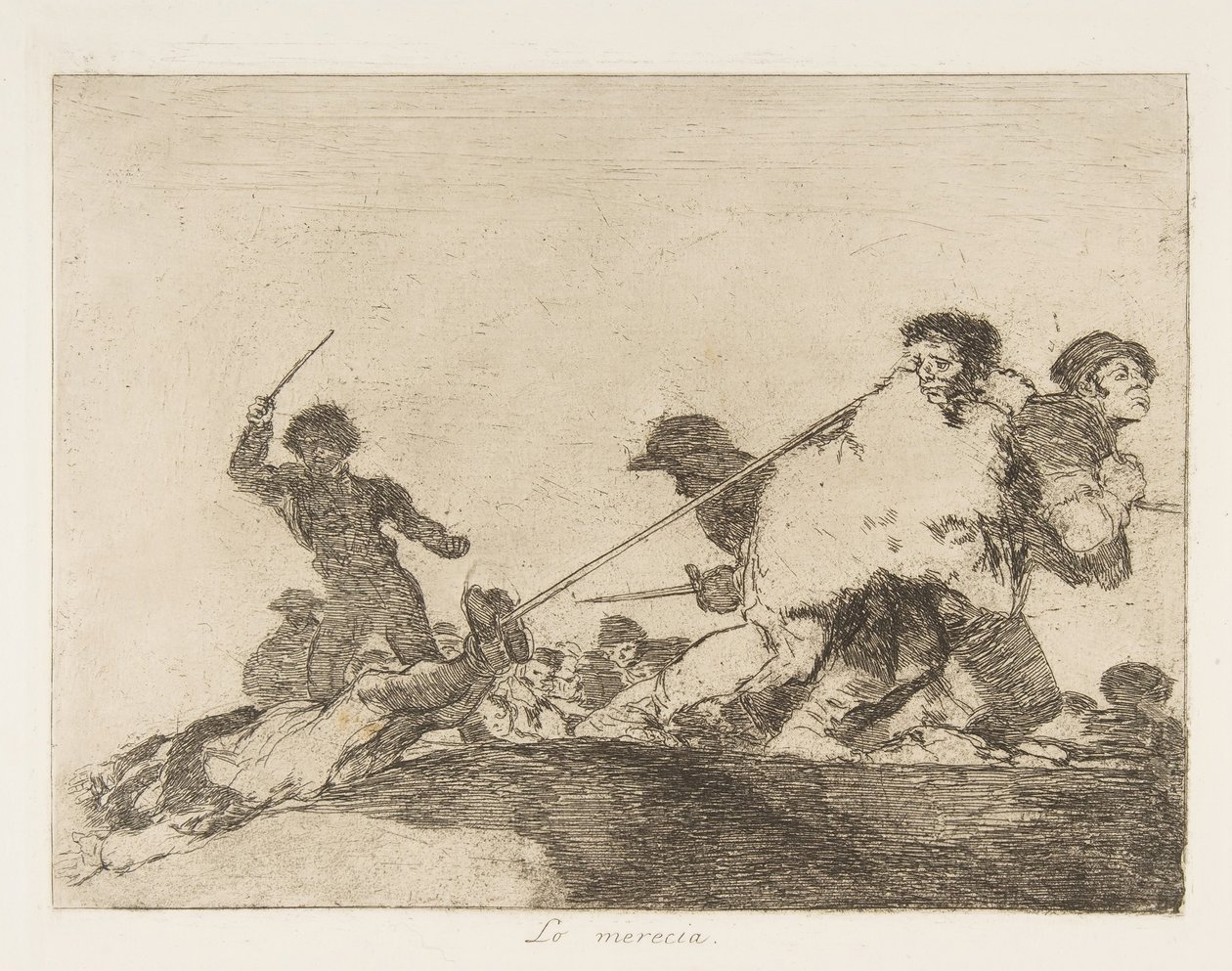 اللوحة 29 من كوارث الحرب Los Desastres de la Guerra :: He ...، 1810 نشرت عام 1863. بواسطة فرانسيسكو دي جويا