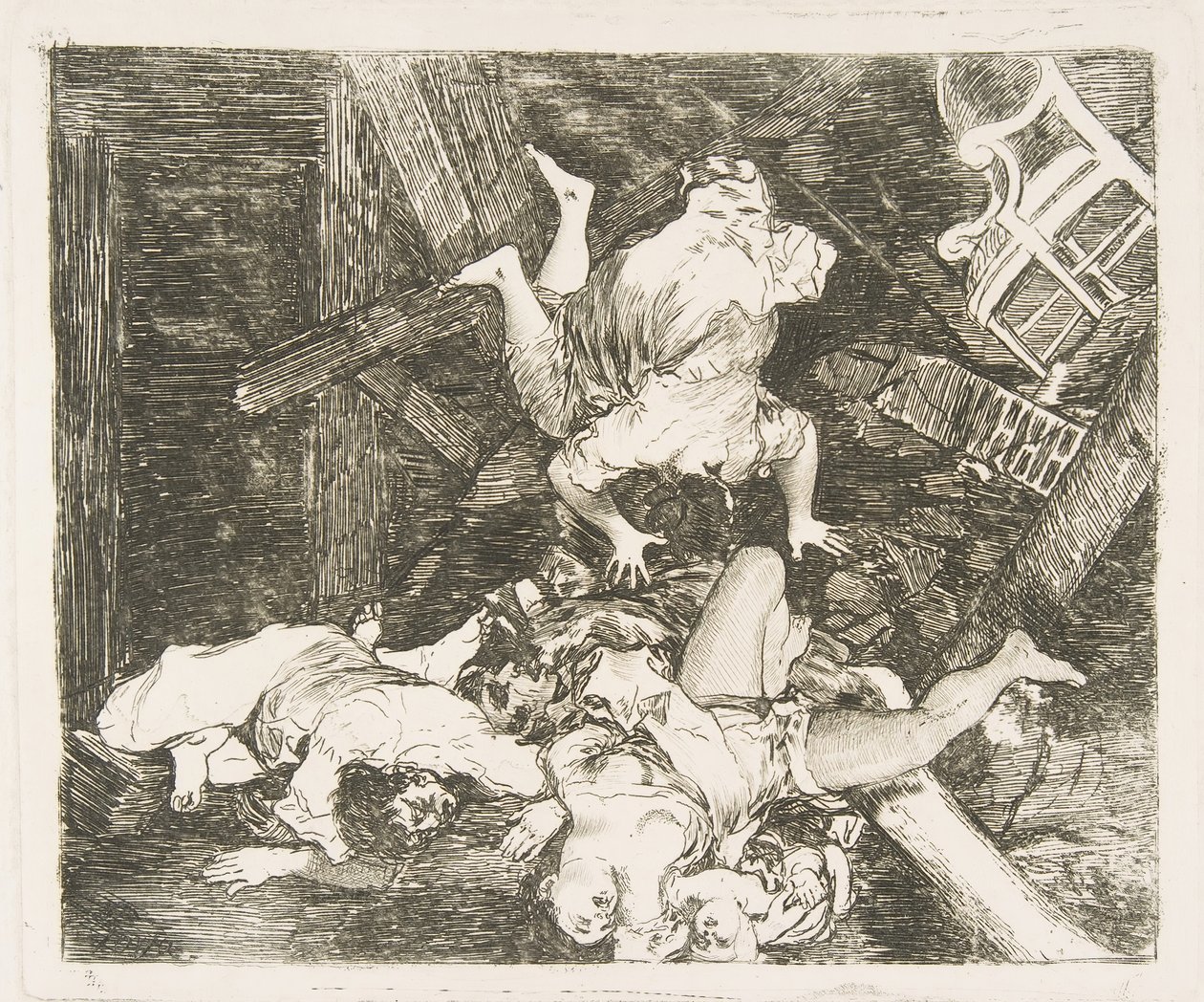 اللوحة 30 من كوارث الحرب Los Desastres de la Guerra: Ravages of War. استر ... ، 1810. بواسطة فرانسيسكو دي جويا
