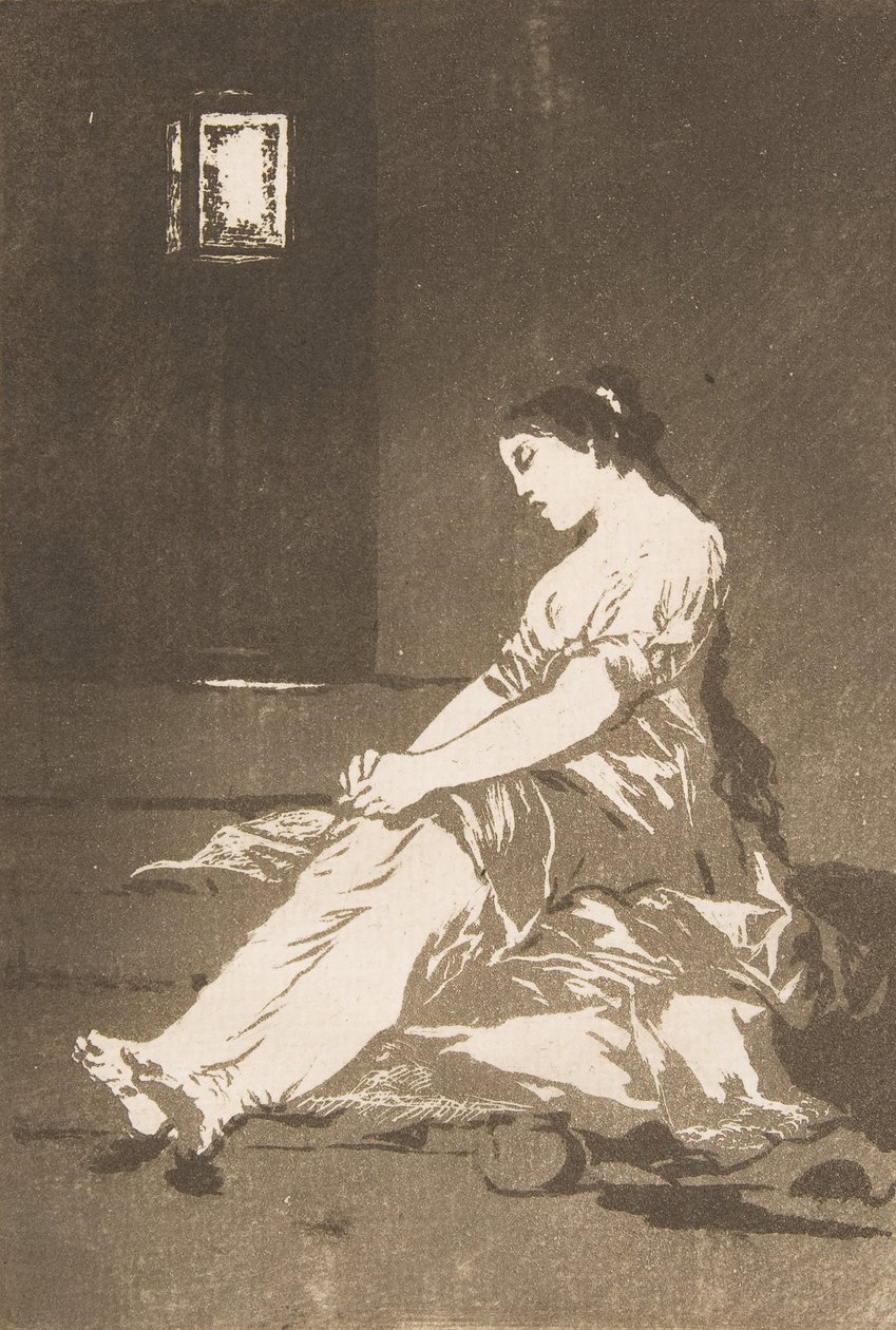 اللوحة 32 من لوس كابريتشوس: لأنها كانت معرضة لـ Por que fue معقولة. ، 1799. بواسطة فرانسيسكو دي جويا