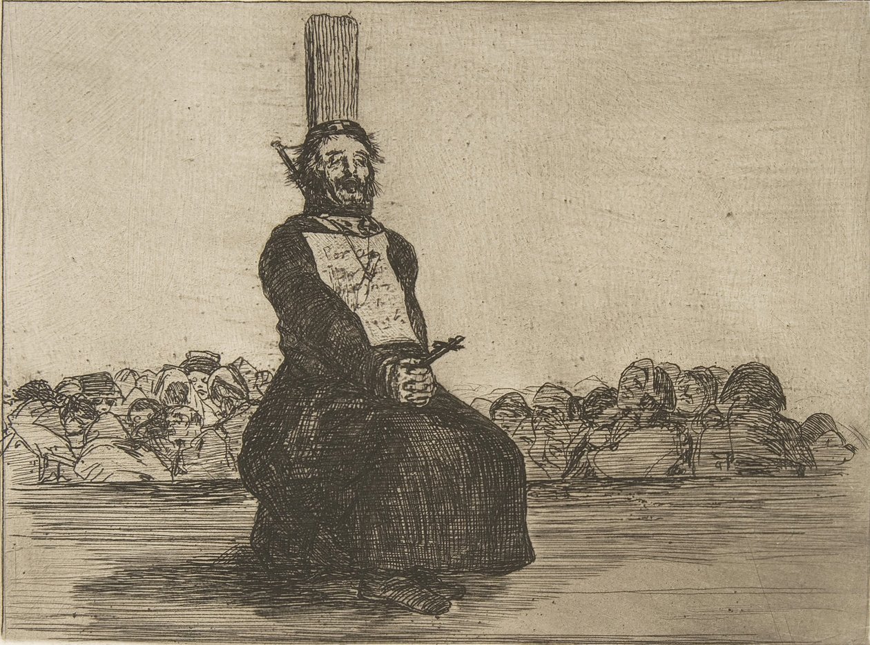 اللوحة 34 من "كوارث الحرب" كوارث الحرب: "في ... ، تم نشر 1810 بواسطة فرانسيسكو دي جويا