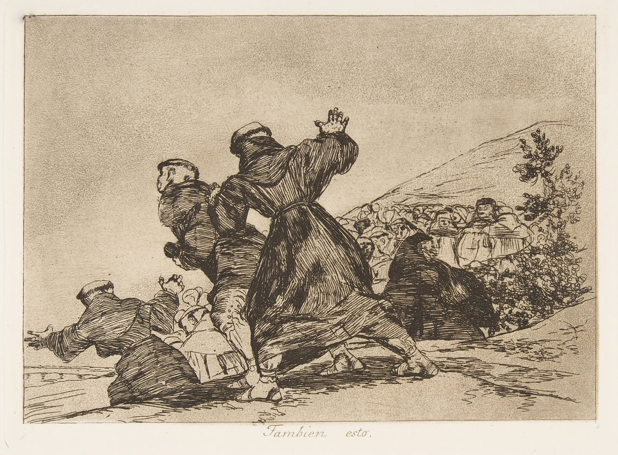 اللوحة 43 من "كوارث الحرب" كوارث الحرب: "هذا ... ، نُشر عام 1810 عام 1863. بواسطة فرانسيسكو دي جويا