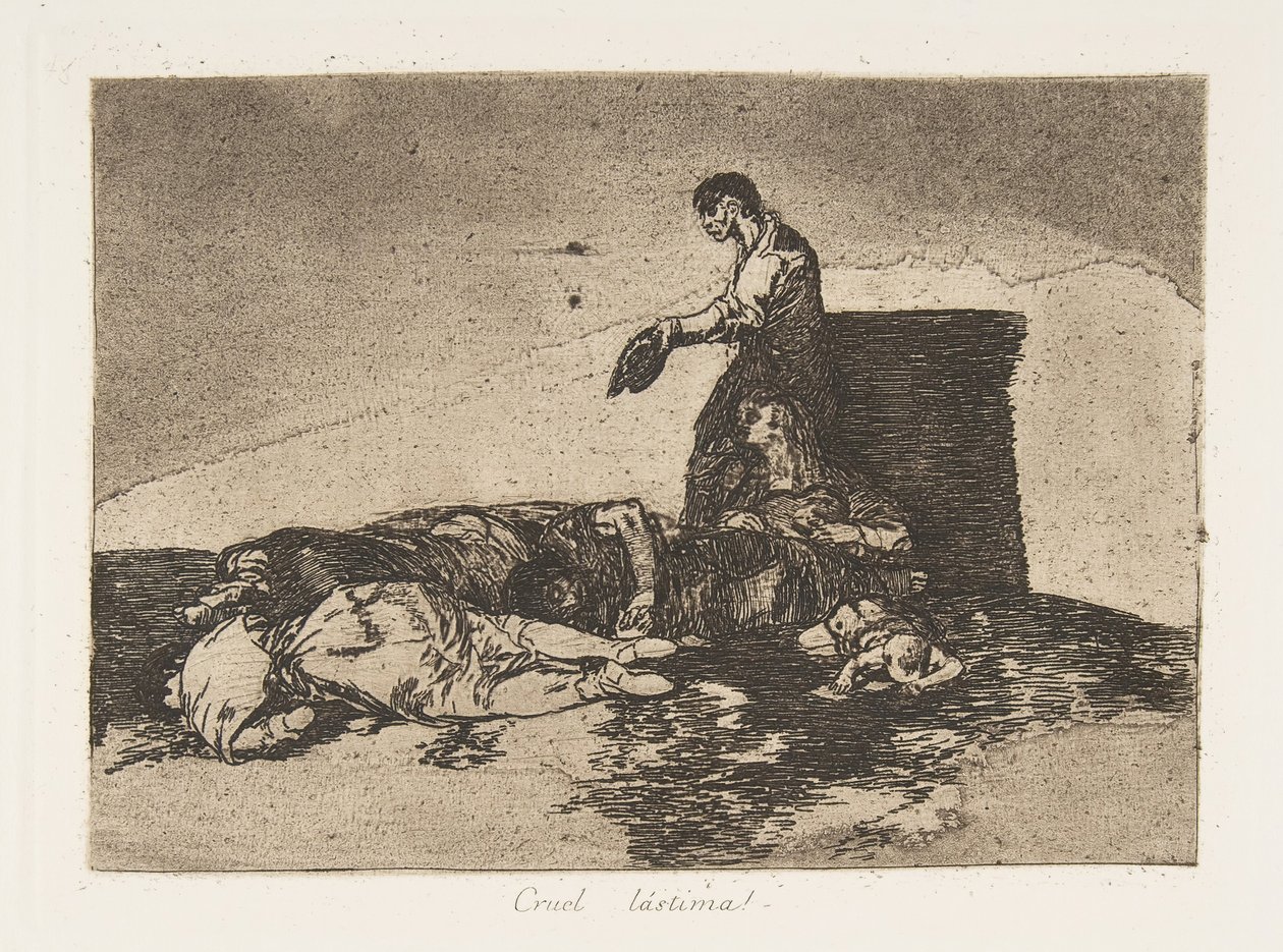 اللوحة 48 من 'كوارث الحرب' Los Desastres de la Guerra: 'Cr ... ، 1811-12 تم نشرها عام 1863. بواسطة فرانسيسكو دي جويا