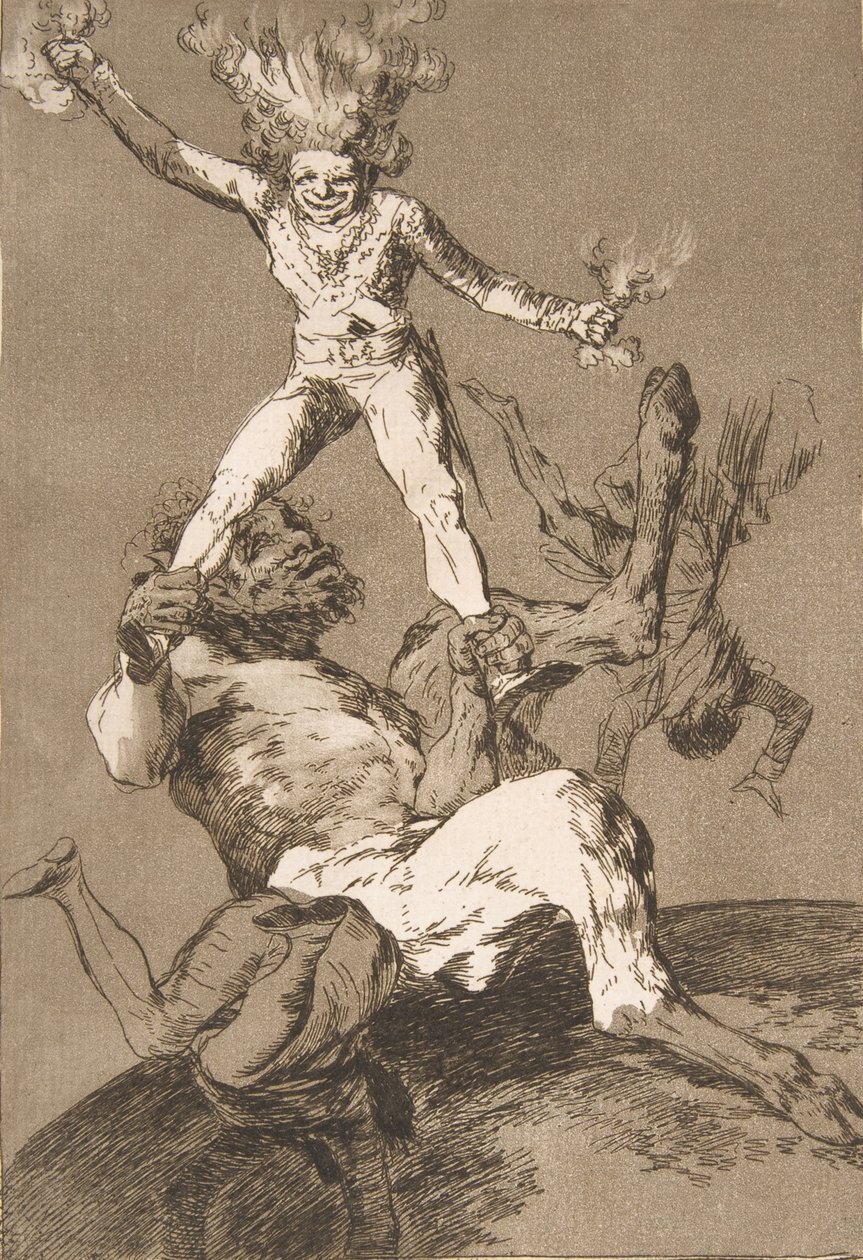 اللوحة 56 من 'Los Caprichos': الصعود والسقوط Subir y bajar. ، 1799. ، 1799. بواسطة فرانسيسكو دي جويا
