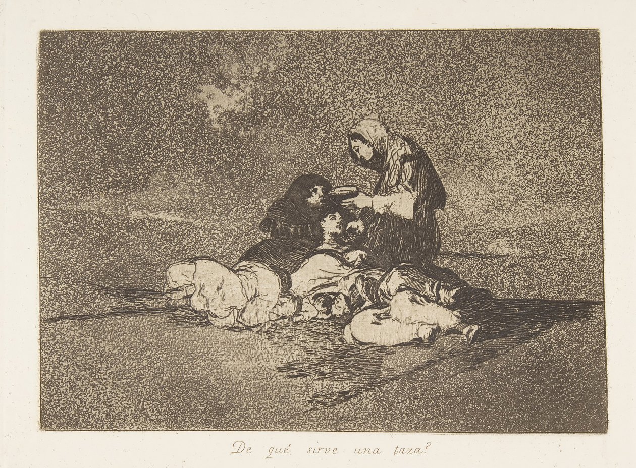 اللوحة 59 من كوارث الحرب Los Desastres de la Guerra: Wh ...، 1811-12 نشرت عام 1863. بواسطة فرانسيسكو دي جويا