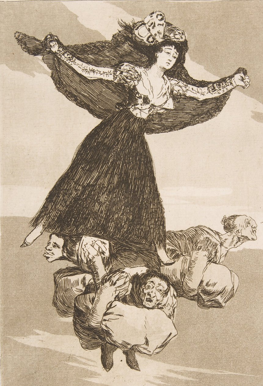 اللوحة 61 من لوس كابريتشوس: لقد طاروا Volaverunt. ، 1799. بواسطة فرانسيسكو دي جويا