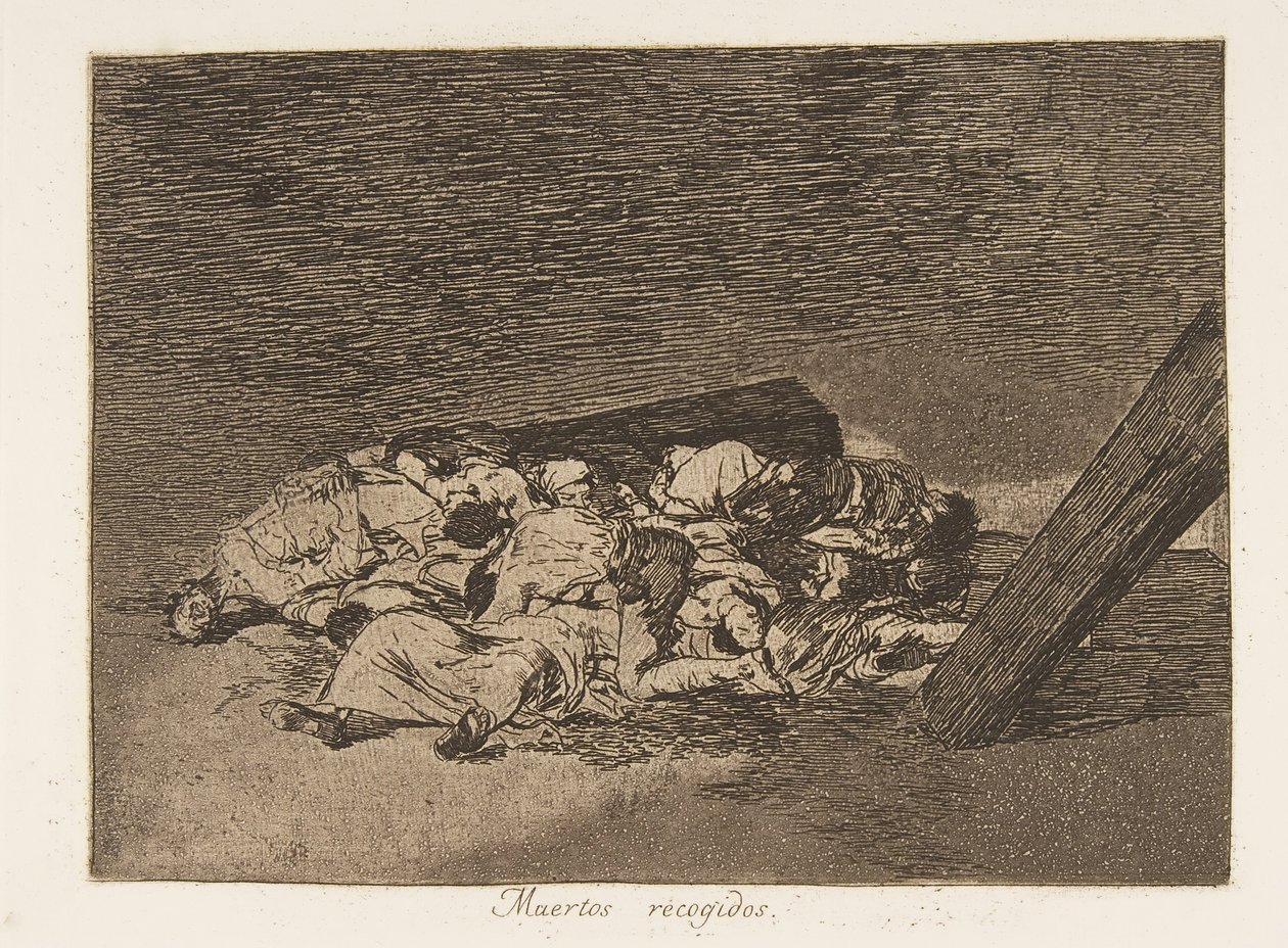 لوحة 63 من "كوارث الحرب" Los Desastres de la Guerra: "Ha ... ، 1811-12 نشرت عام 1863. بواسطة فرانسيسكو دي جويا