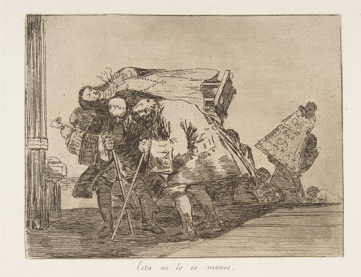 اللوحة 67 من "كوارث الحرب" Los Desastres de la Guerra ... ، بعد 1814-15 نُشرت عام 1863. بواسطة فرانسيسكو دي جويا