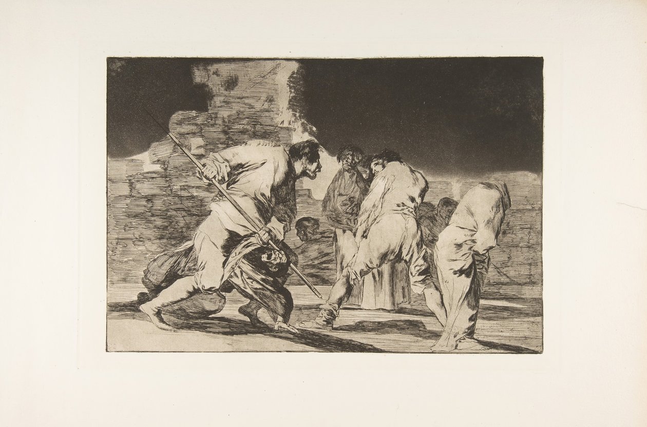 اللوحة 6 من التباينات: إنه لأمر مدهش - وقد صنعنا الله ، كاليفورنيا. 1816-23 نشر 1864. بواسطة فرانسيسكو دي جويا
