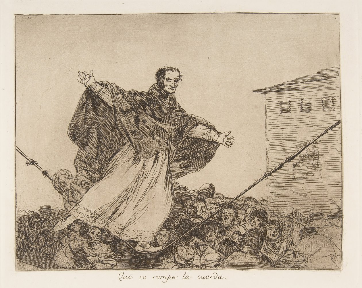 اللوحة 77 من كوارث الحرب Los Desastres de la Guerra ... ، بعد 1814-15 نشر 1863. بواسطة فرانسيسكو دي جويا