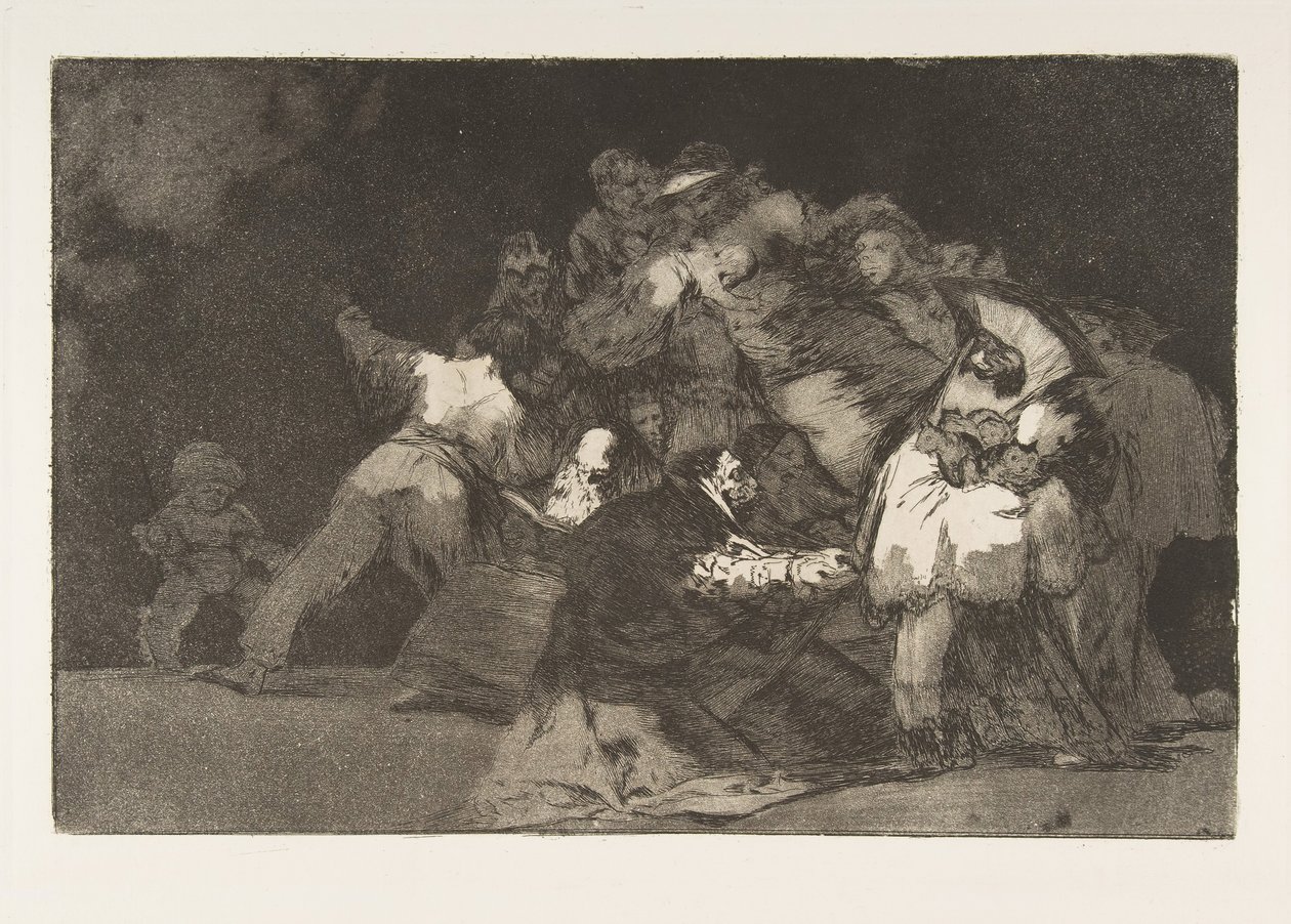 اللوحة 9 من التباينات: حماقة عامة ، كاليفورنيا. 1816-23 نشر 1864. بواسطة فرانسيسكو دي جويا