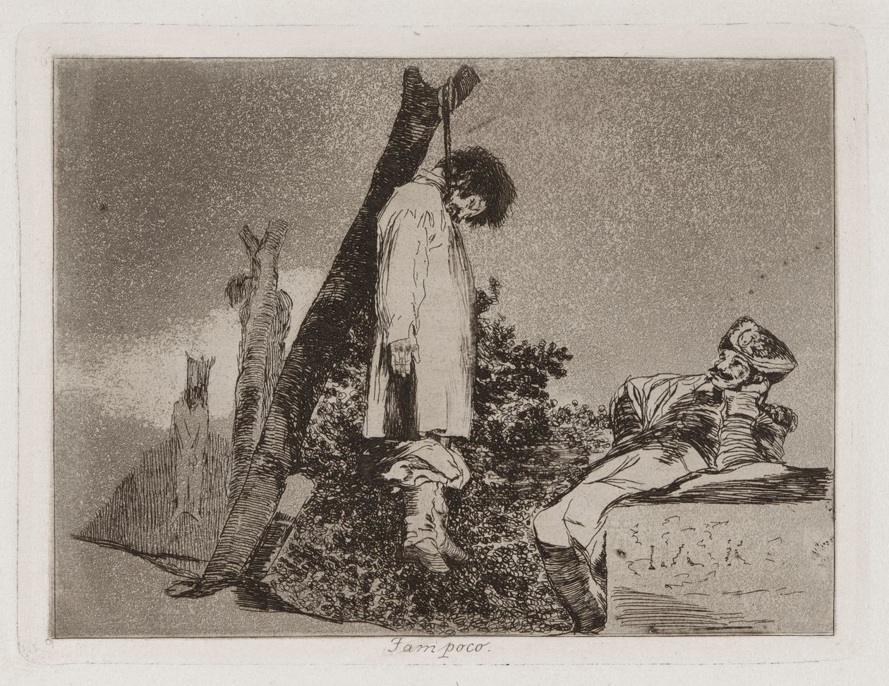 ولا (ليس [في هذه الحالة] أيًا منهما) ، اللوحة 36 من كوارث الحرب بواسطة فرانسيسكو دي جويا