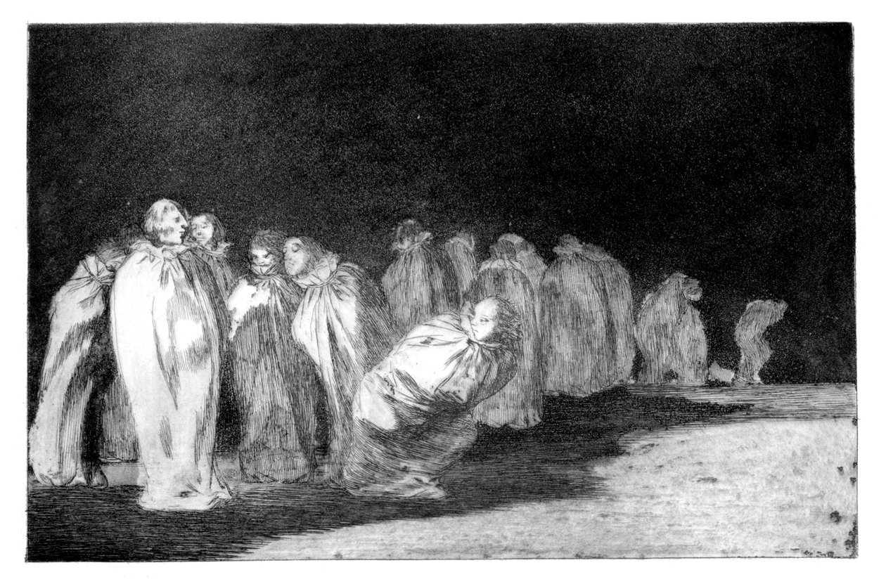الرجال في أكياس 1819-1823 بواسطة فرانسيسكو دي جويا