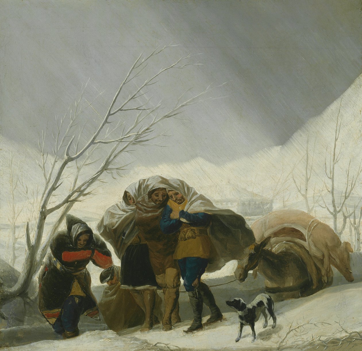 مشهد الشتاء ، ج. 1786. بواسطة فرانسيسكو دي جويا