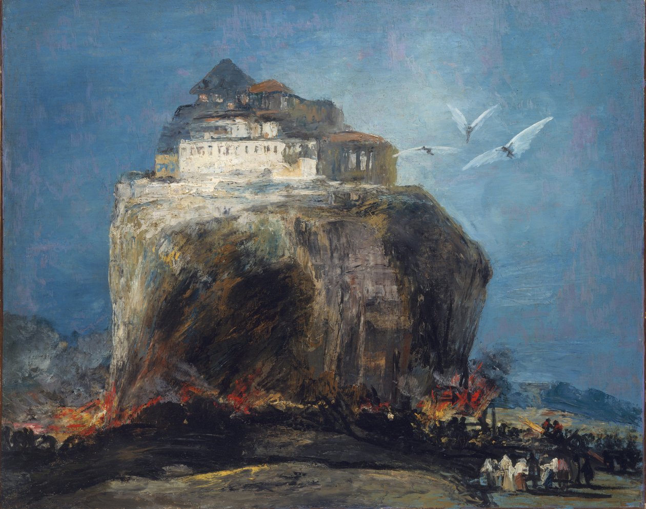 مدينة على صخرة ، 1850-1875 بواسطة فرانسيسكو دي جويا