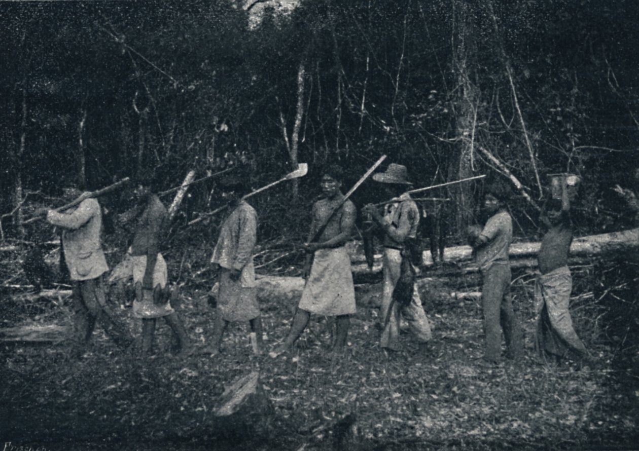 الهنود الغواراني ، العائدين من الصيد ، 1895 بواسطة فرانسيسكو هينزلر