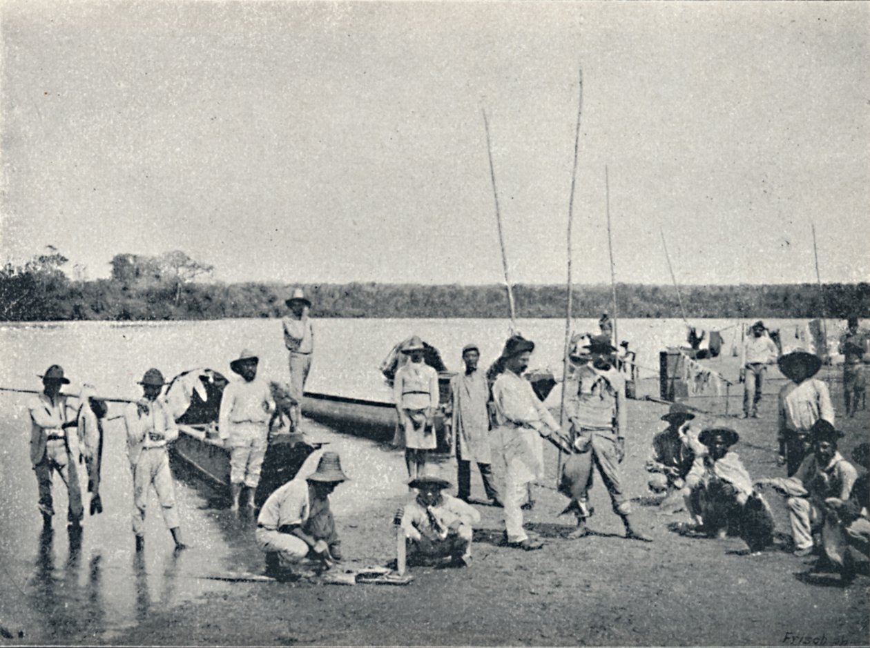 صيد السمك في ريو غراندي ، 1895 بواسطة فرانسيسكو هينزلر