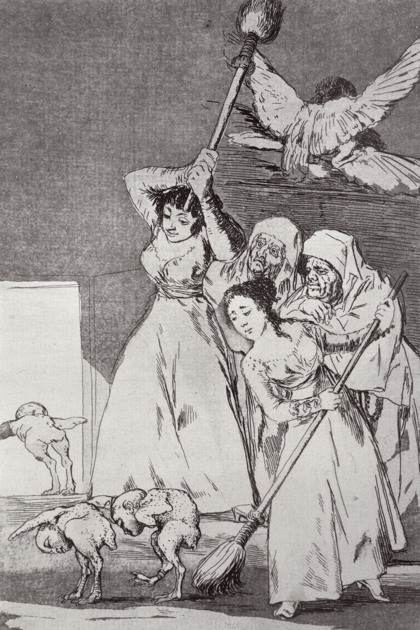 193-0082120 ها هم ، مقطوعون ، اللوحة رقم 20 من "Los caprichos" ، حانة. 1799 (حفر) بواسطة فرانسيسكو خوسيه دي جويا إي لوسينتس