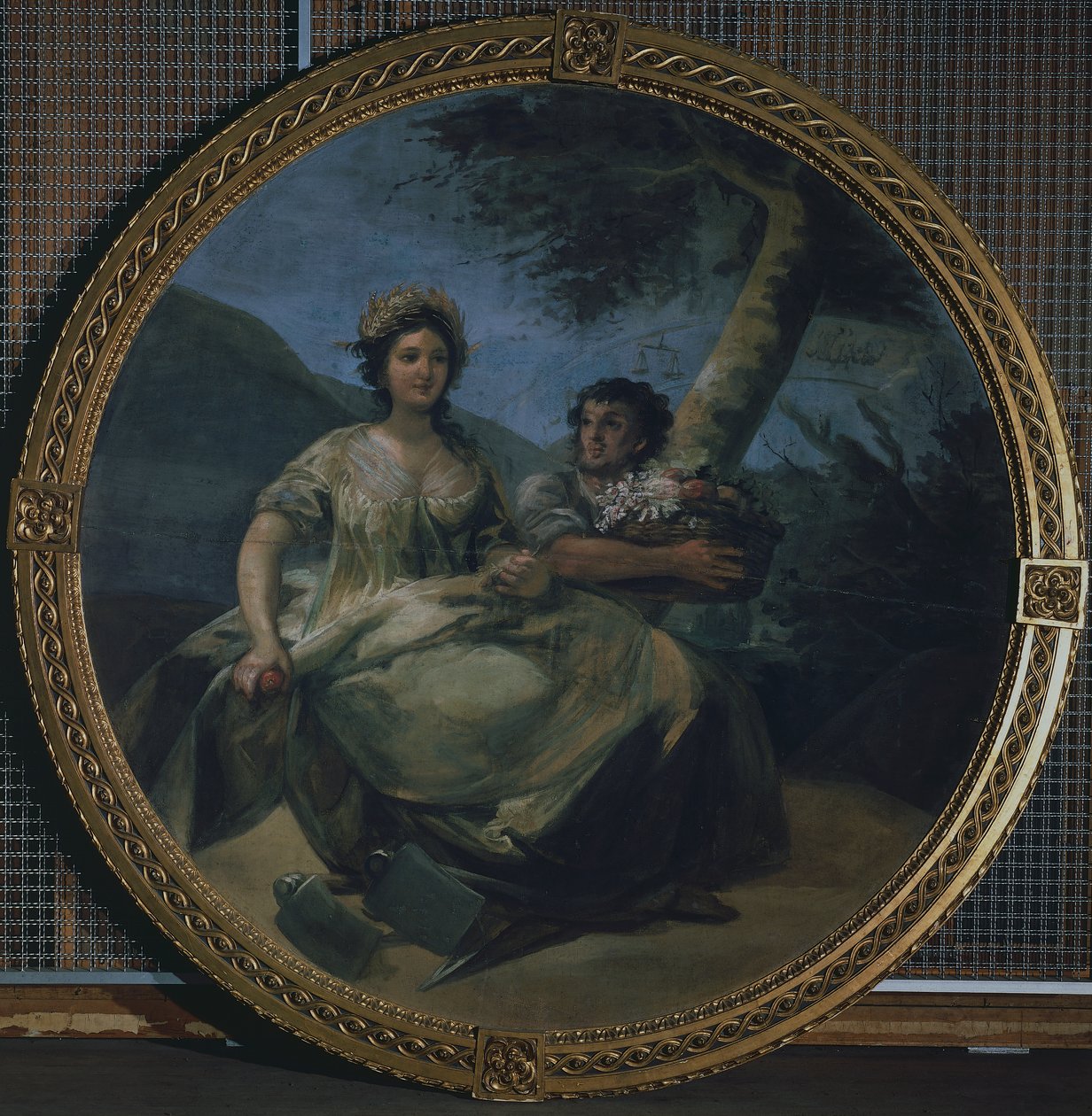 Allegory of agriculture, c.1805 (tempera on canvas) بواسطة فرانسيسكو خوسيه دي جويا إي لوسينتس