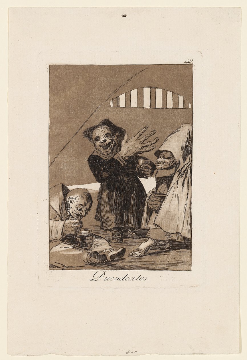Duendecitos ، لوحة من "Los Caprichos" ، 1799 بواسطة فرانسيسكو دي جويا