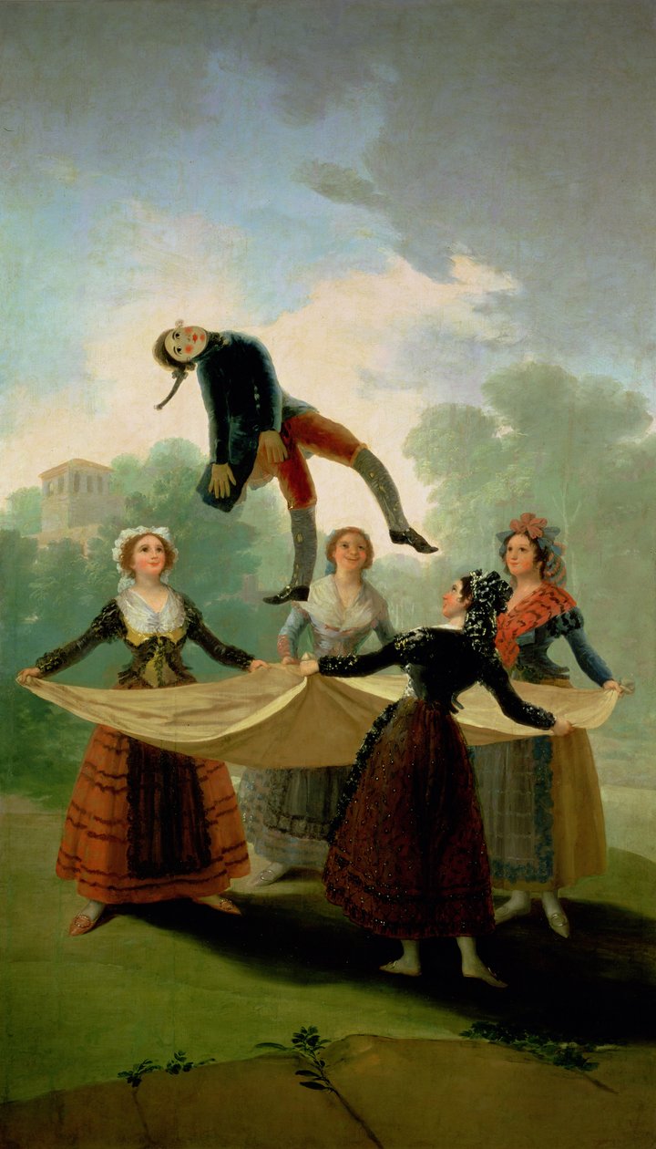 El Pelele (The Puppet) 1791-2 (زيت على قماش) بواسطة فرانسيسكو دي جويا