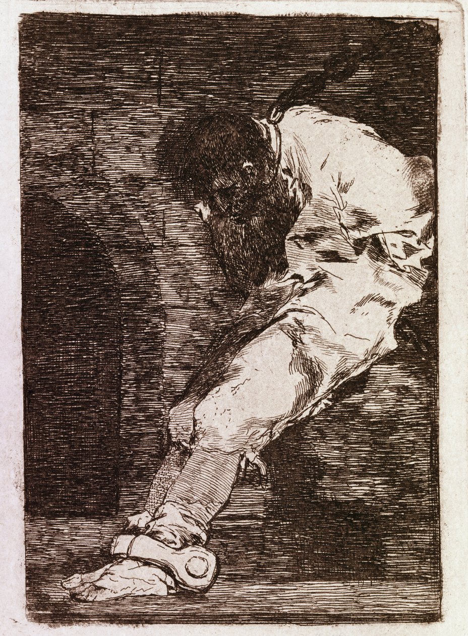 إذا كان مجرمًا يموت بسرعة (Aquatint ، حوالي 1810) بواسطة فرانسيسكو دي جويا