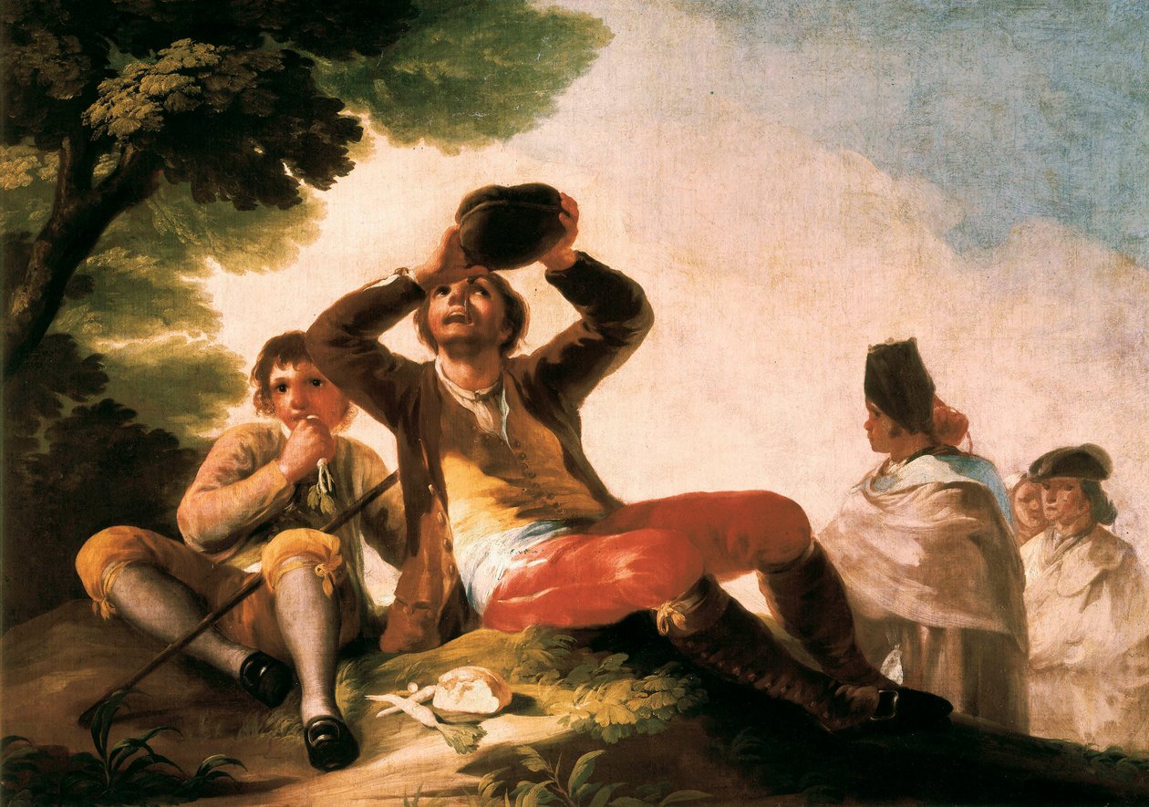 "Le buveur" فرانسيسكو دي جويا إي لوسينتس (1746-1828). 1777. مدريد. متحف دو برادو. بواسطة فرانسيسكو خوسيه دي جويا إي لوسينتس