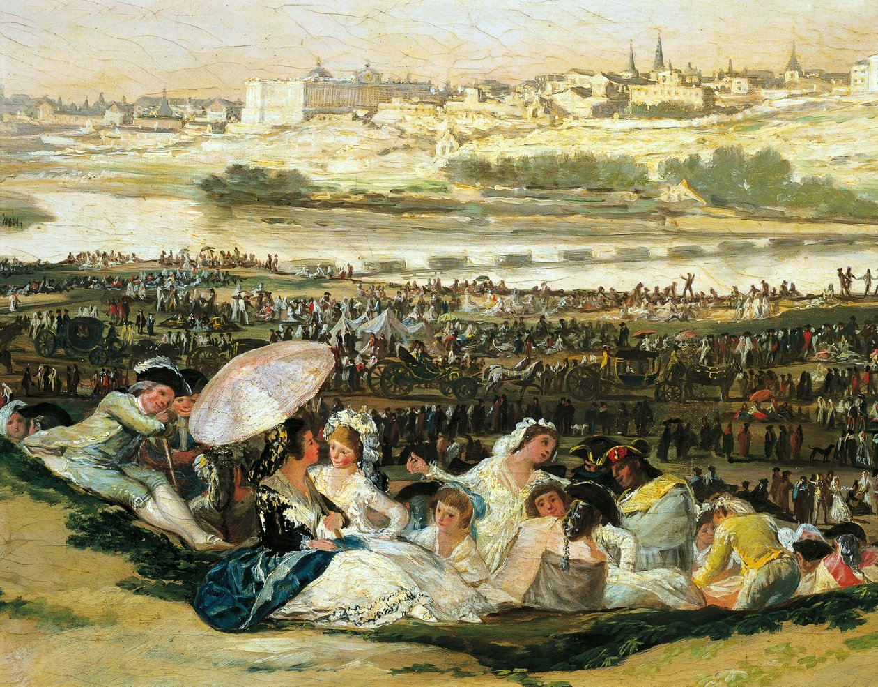 Meadow of San Isidro ، بقلم فرانسيسكو دي جويا (1746-1828) ، التفاصيل بواسطة فرانسيسكو خوسيه دي جويا إي لوسينتس