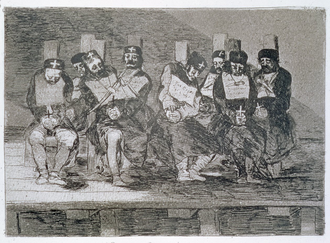 لا يستطيع المرء معرفة السبب ، اللوحة 35 من "كوارث الحرب" بواسطة فرانسيسكو خوسيه دي جويا إي لوسينتس