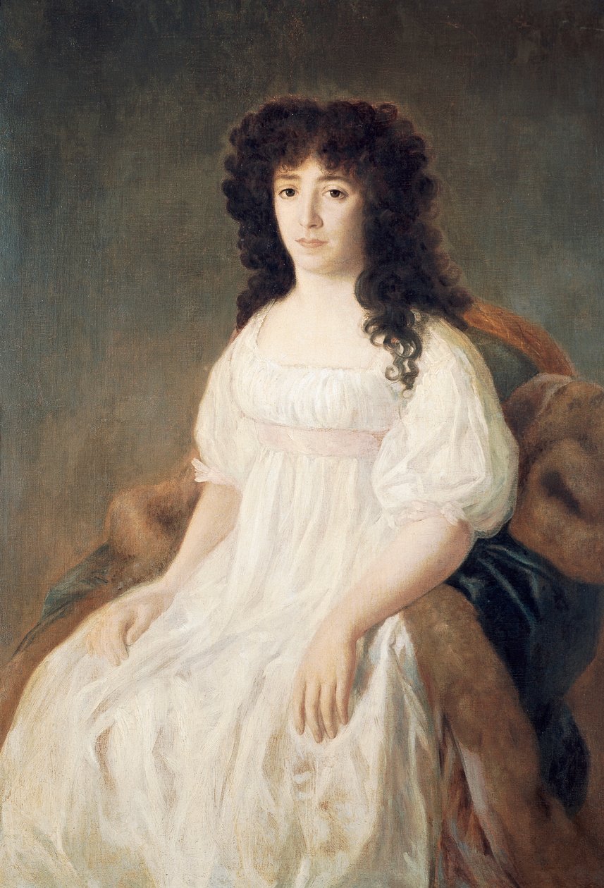 صورة لكونتيسة كازا فلوريس بقلم فرانسيسكو دي جويا (1746-1828) بواسطة فرانسيسكو خوسيه دي جويا إي لوسينتس