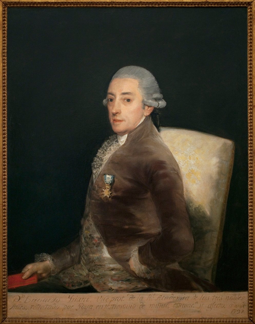 صورة دون برناردو دي إيريارت (1735-1814). لوحة لفرانسيسكو دي جويا (1746-1828) ، زيت على قماش بواسطة فرانسيسكو دي جويا