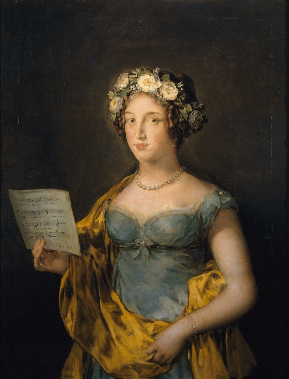 صورة لمانويلا تيليز جيرون إي بيمنتل (1794-1838) ، دوقة أبرانتس بقلم فرانسيسكو دي جويا (1746-1828) بواسطة فرانسيسكو دي جويا