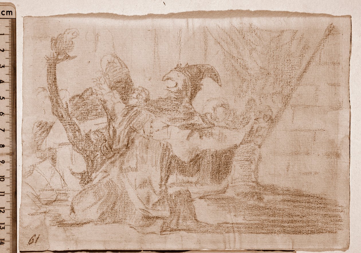 The Disasters of War : Farandole of charlatans (preparatory drawing بواسطة فرانسيسكو دي جويا